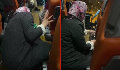 Şehirler arası yolculuk yapan otobüste, çocuğu istifra eden engelli kadına temizlik yaptırdılar