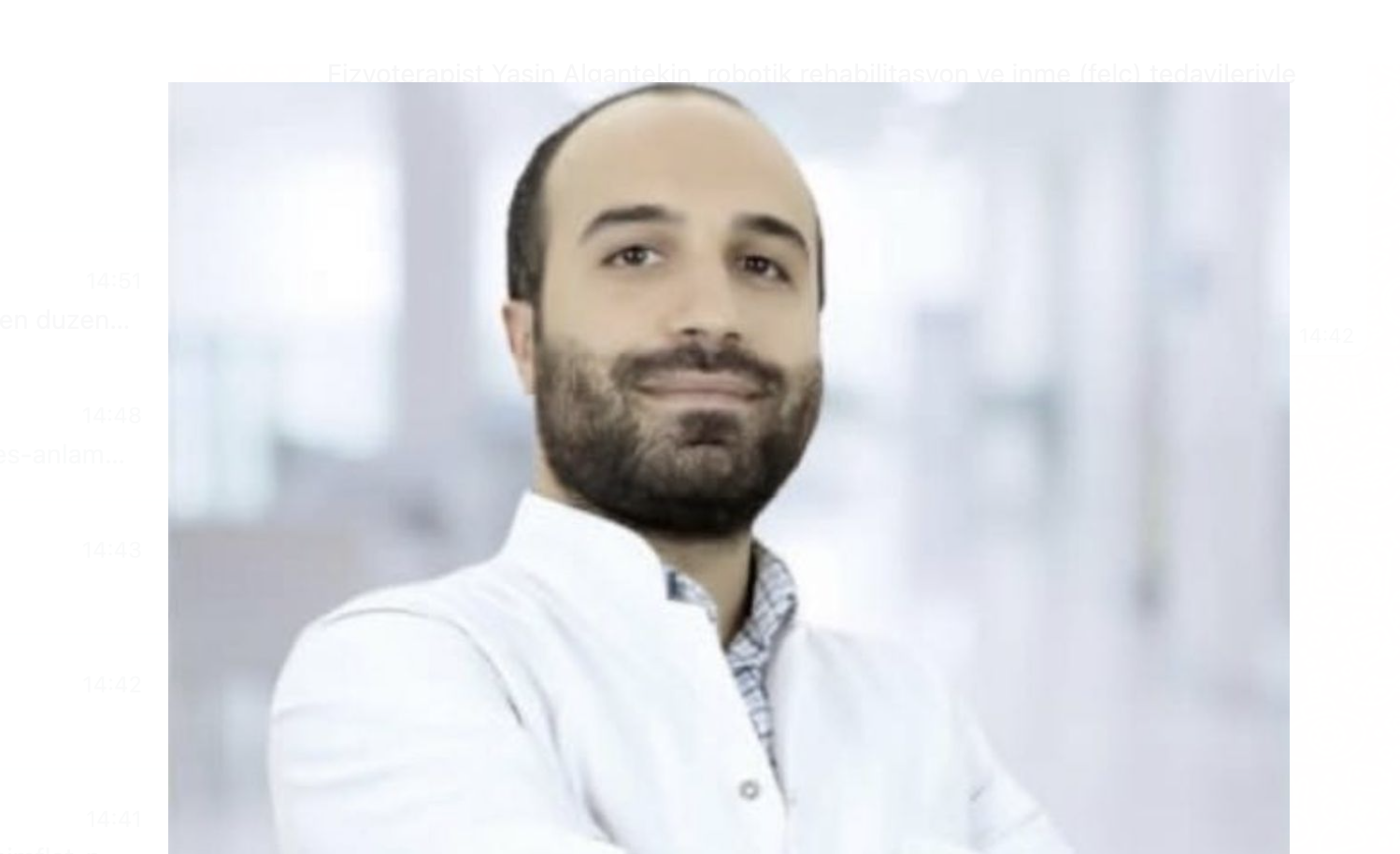 Uzman Fizyoterapist Yasin Algantekin: Robotik Rehabilitasyon ve İnme Tedavisinde Öncü Bir İsim