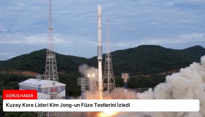 Kuzey Kore Lideri Kim Jong-un Füze Testlerini İzledi