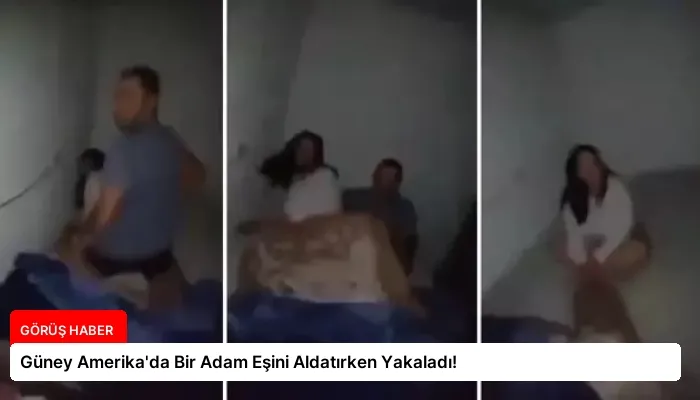Güney Amerika’da Bir Adam Eşini Aldatırken Yakaladı!