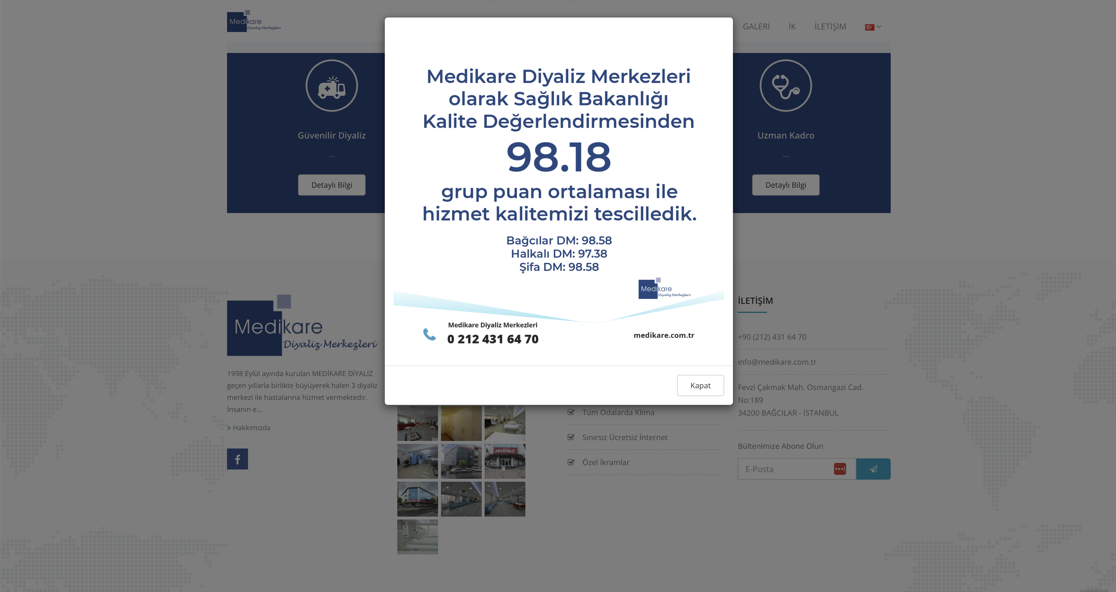 Medikare Diyaliz Merkezleri: İstanbul’da 3 Şube ile Diyaliz Tedavisinde Güvenilir Adres