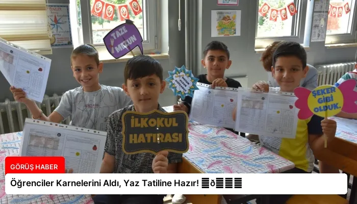 Öğrenciler Karnelerini Aldı, Yaz Tatiline Hazır! ⏬👇