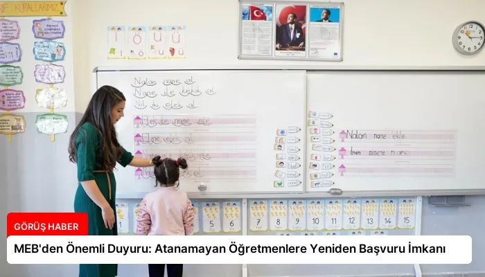 MEB’den Önemli Duyuru: Atanamayan Öğretmenlere Yeniden Başvuru İmkanı
