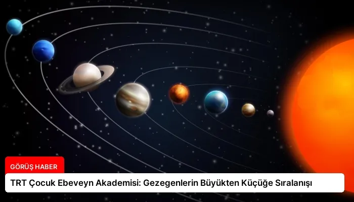 TRT Çocuk Ebeveyn Akademisi: Gezegenlerin Büyükten Küçüğe Sıralanışı