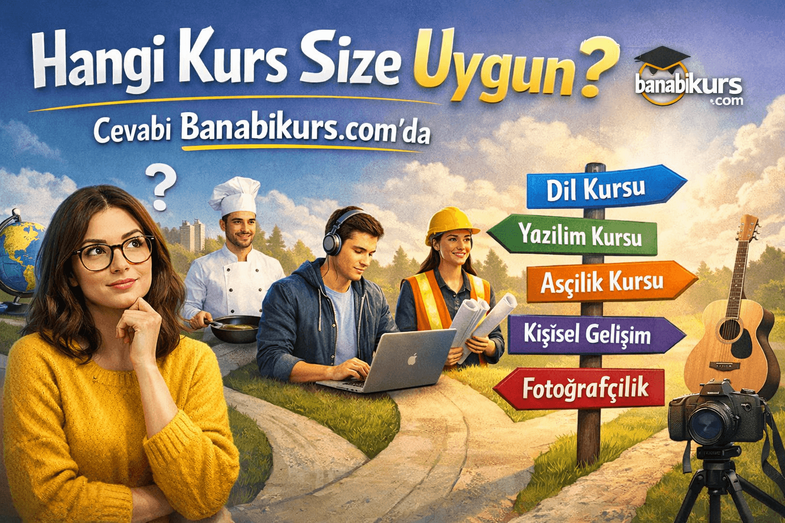 Hangi Kurs Size Uygun? Cevabı Banabikurs.com’da