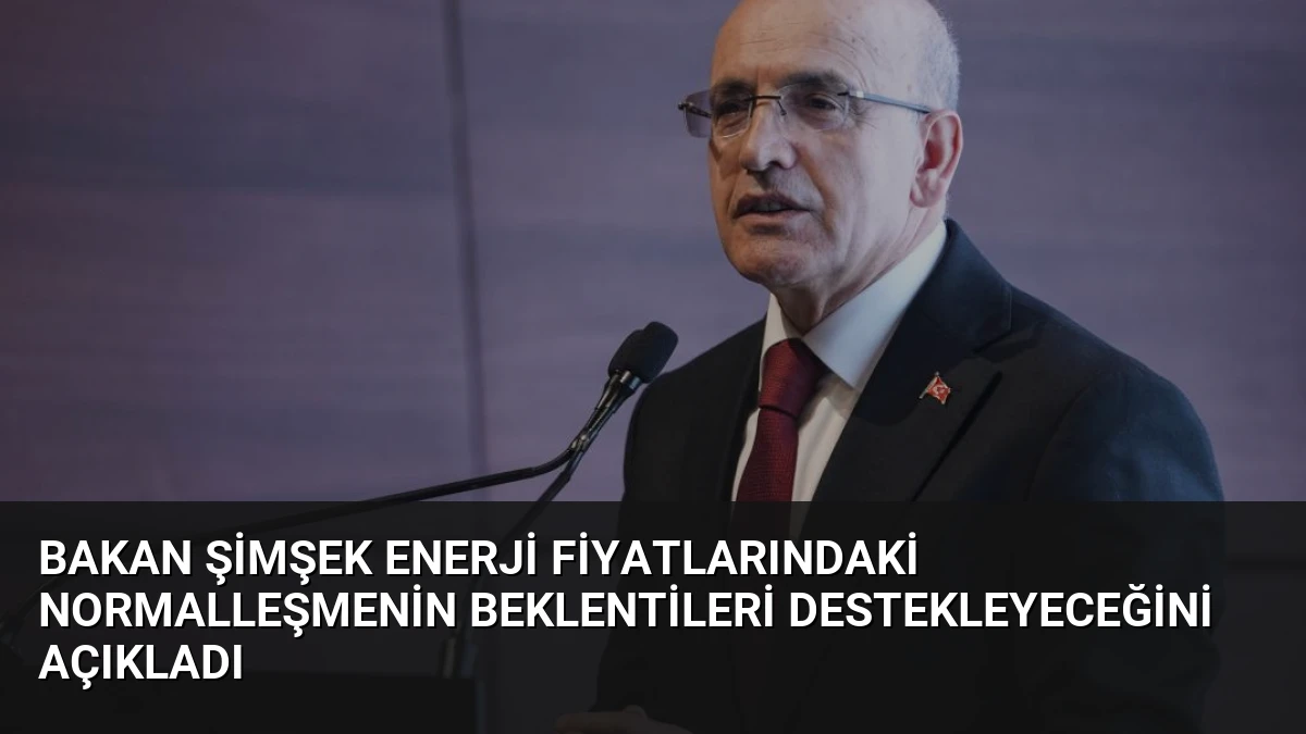 Bakan Şimşek Enerji Fiyatlarındaki Normalleşmenin Beklentileri Destekleyeceğini Açıkladı