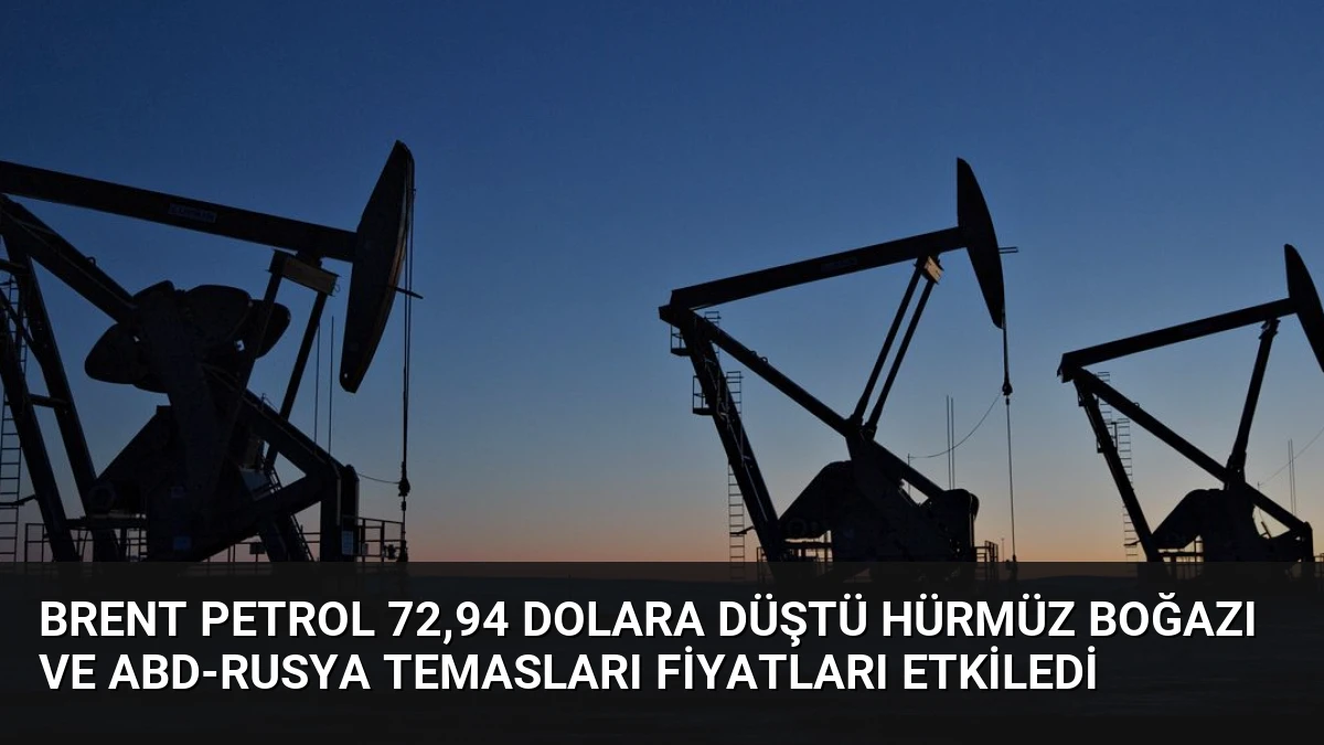 Brent Petrol 72,94 Dolara Düştü Hürmüz Boğazı ve ABD-Rusya Temasları Fiyatları Etkiledi