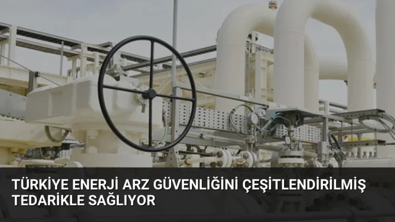Türkiye Enerji Arz Güvenliğini Çeşitlendirilmiş Tedarikle Sağlıyor