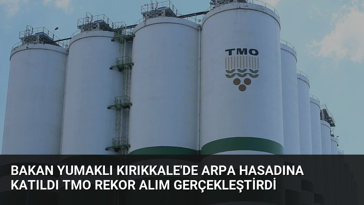 Bakan Yumaklı Kırıkkale’de Arpa Hasadına Katıldı TMO Rekor Alım Gerçekleştirdi
