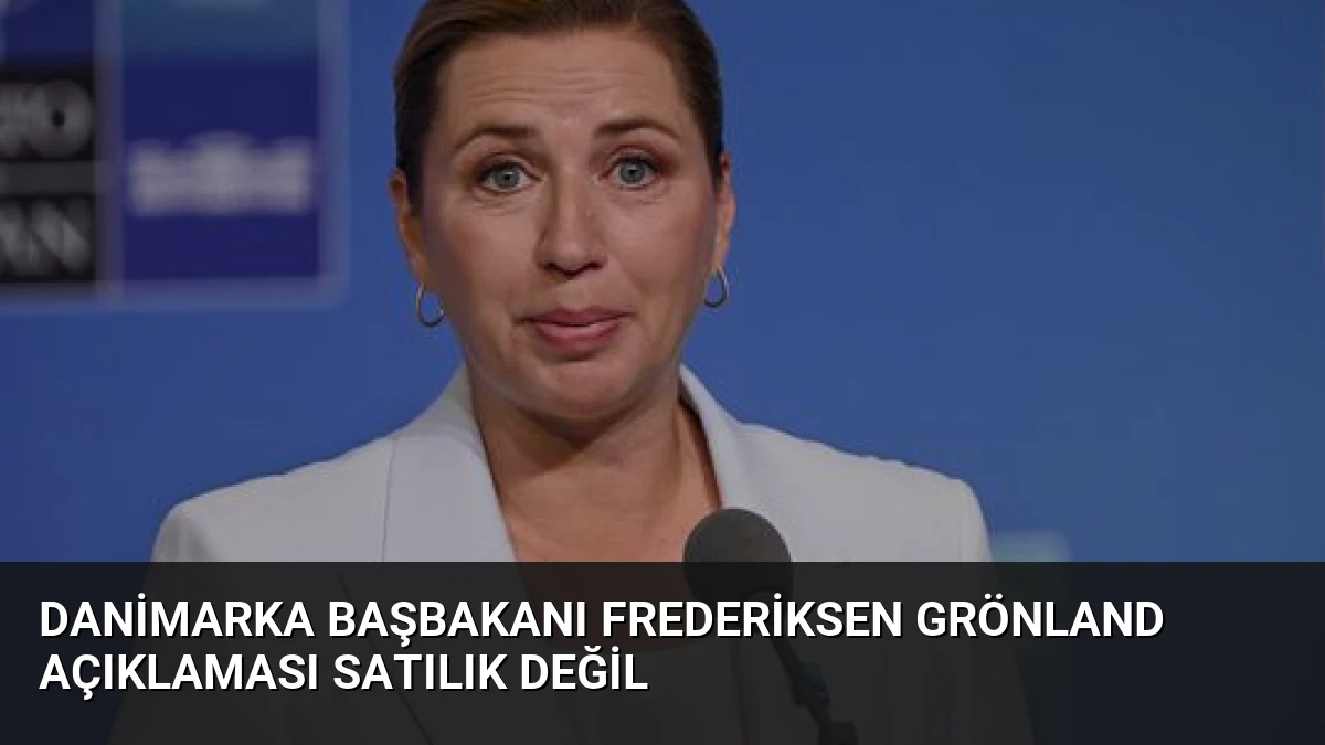 Danimarka Başbakanı Frederiksen Grönland Açıklaması Satılık Değil