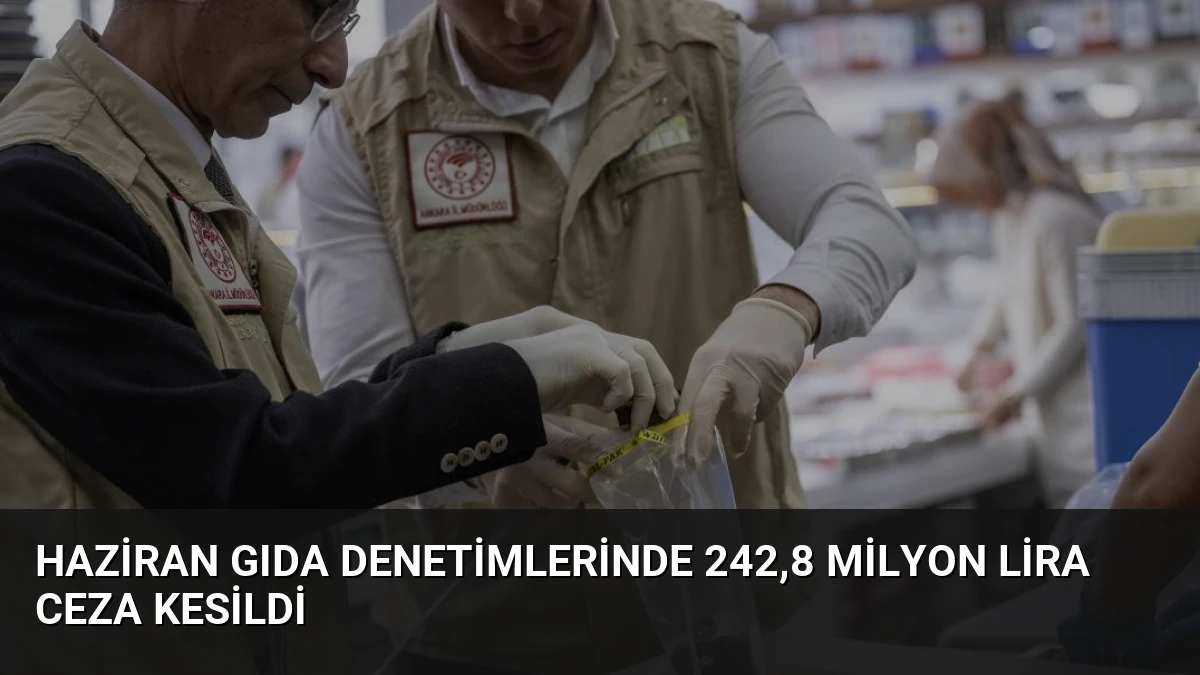 Haziran Gıda Denetimlerinde 242,8 Milyon Lira Ceza Kesildi