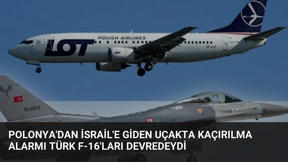 Polonya’dan İsrail’e Giden Uçakta Kaçırılma Alarmı Türk F-16’ları Devredeydi