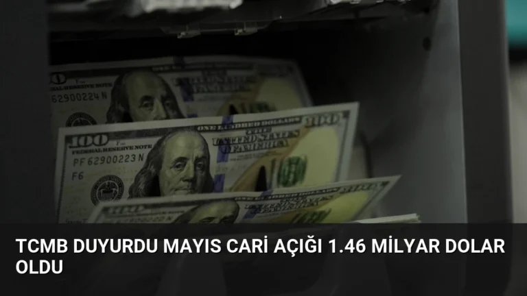 TCMB Duyurdu Mayıs Cari Açığı 1.46 Milyar Dolar Oldu
