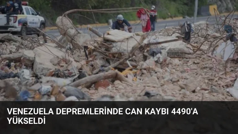 Venezuela Depremlerinde Can Kaybı 4490’a Yükseldi