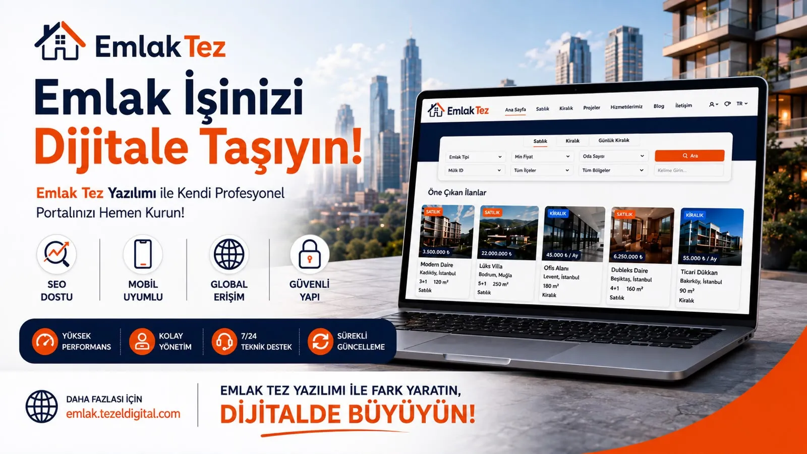 EmlakTez, Gayrimenkul İşletmelerinin Dijitalleşmesine Güç Katıyor