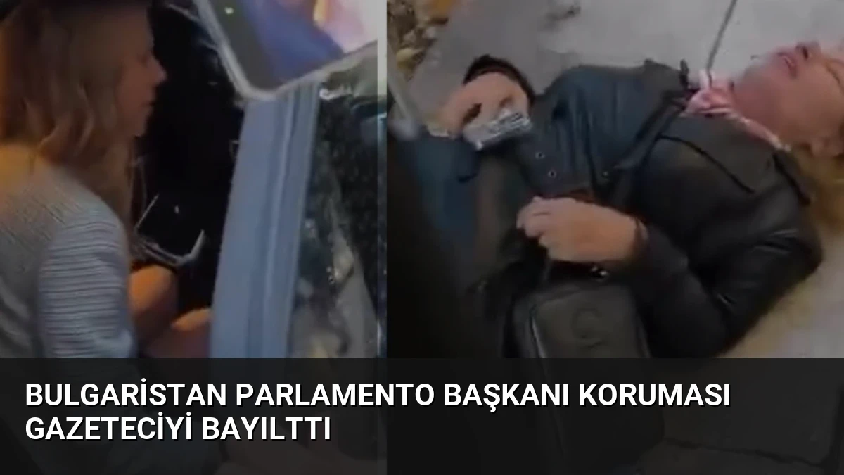 Bulgaristan Parlamento Başkanı Koruması Gazeteciyi Bayılttı