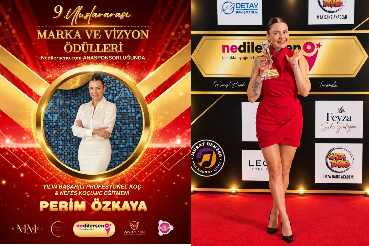 Perim Özkaya, 9. Uluslararası Marka ve Vizyon Ödülleri’nde “Yılın Başarılı Profesyonel Koç & Nefes Koçu ve Eğitmeni” Seçildi
